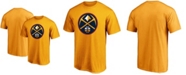 Fanatics Men's Gold Denver Nuggets Primary Team Logo T-shirt